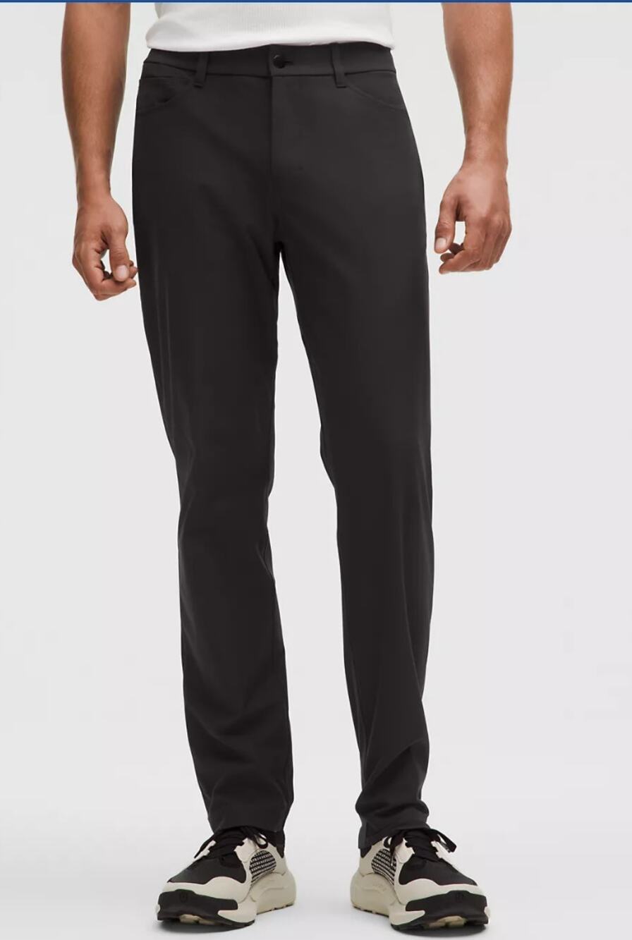 LULULEMON Men's Black ABC Classic-Fit 5 Pocket Pant Size 32 Casual Commuter
